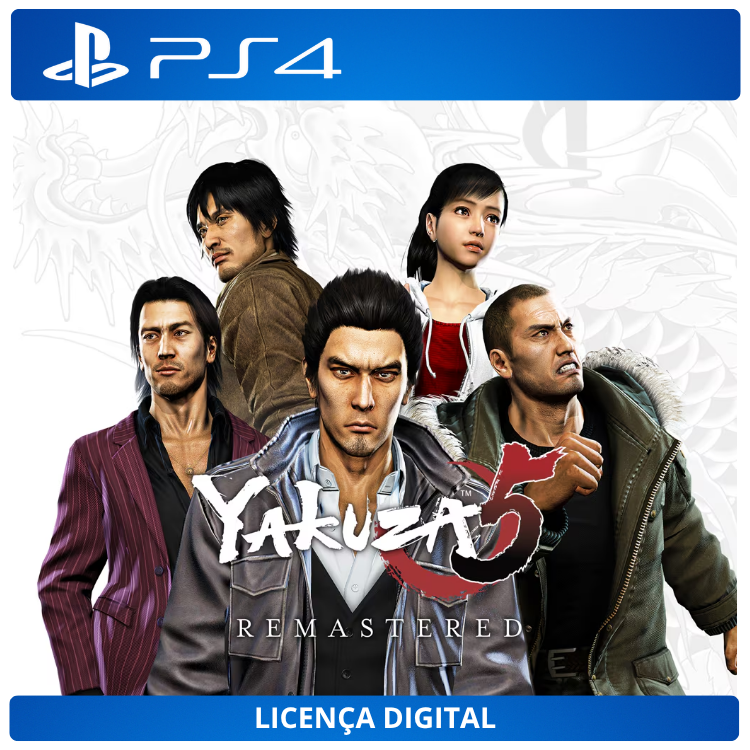 Yakuza 5 Remastered - Licença Digital de Uso | PlayStation 4