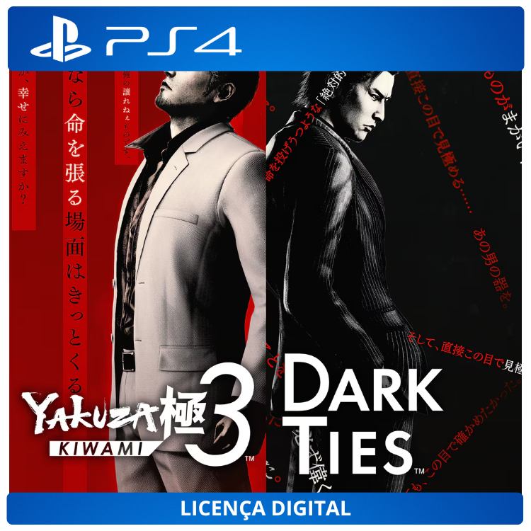 Yakuza Kiwami 3 Dark Ties - Licença Digital de Uso | PlayStation 4