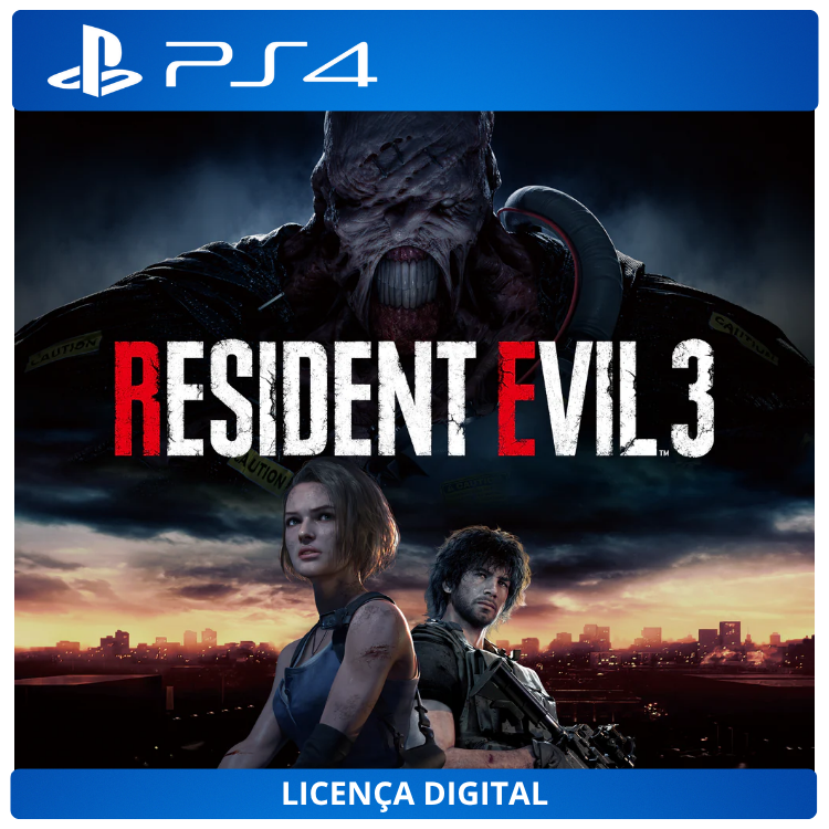 Resident Evil 3 Remake - Licença Digital de Uso | PlayStation 4