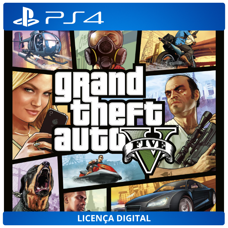 Grand Theft Auto V - Licença Digital de Uso | PlayStation 4