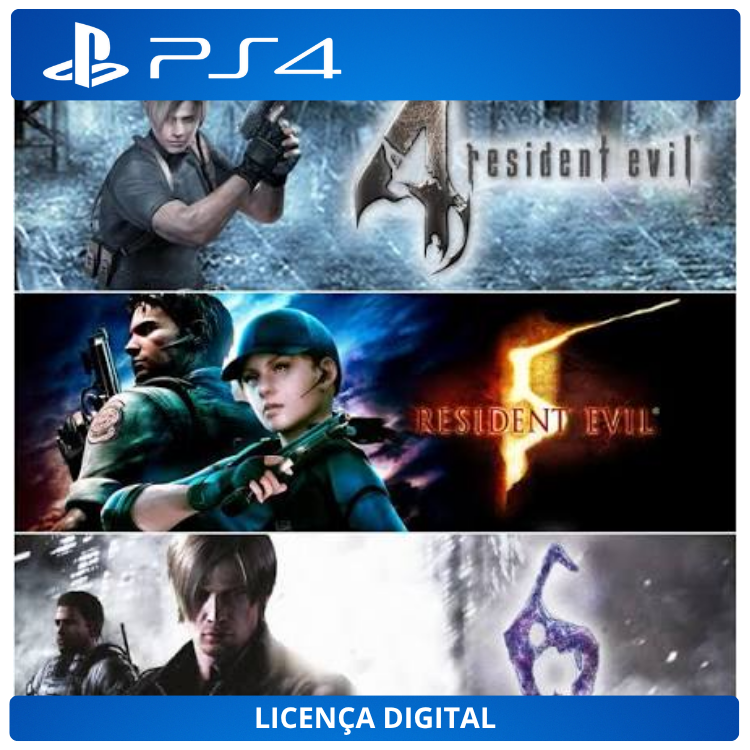 Pacote Triplo Resident Evil - Licença Digital de Uso | PlayStation 4