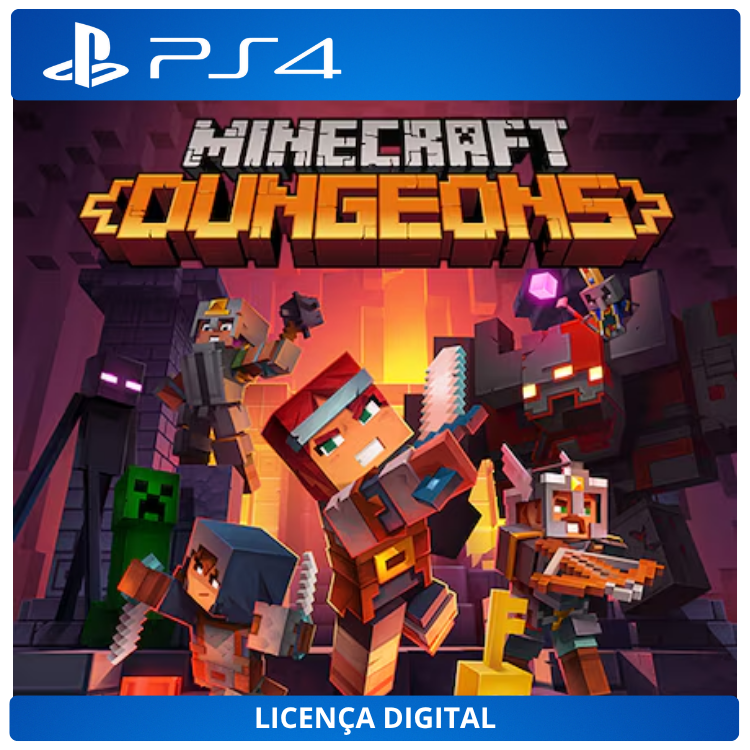 Minecraft Dungeons - Licença Digital de Uso | PlayStation 4