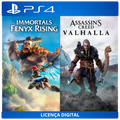 Pacote Assassin's Creed Valhalla + Immortals Fenyx Rising - Licença Digital de Uso | PlayStation 4