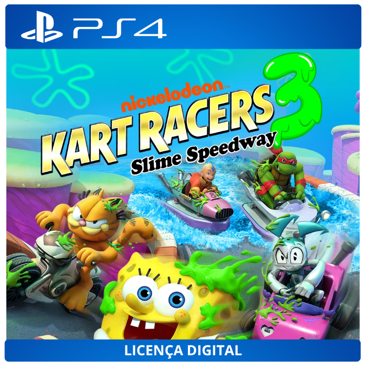 Nickelodeon Kart Racers 3: Slime Speedway - Licença Digital de Uso | PlayStation 4