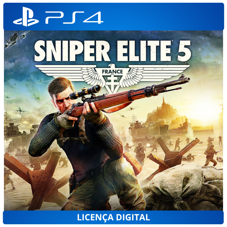 Sniper Elite 5 - Licença Digital de Uso | PlayStation 4