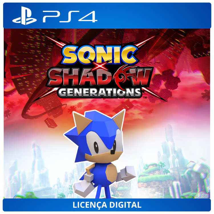 SONIC X SHADOW GENERATIONS - Licença Digital de Uso | PlayStation 4