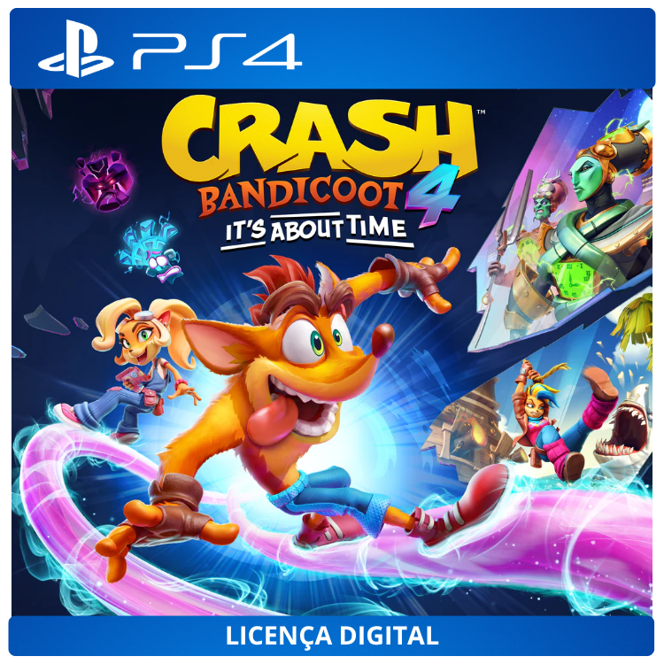 Crash Bandicoot 4: It's About Time - Licença Digital de Uso | PlayStation 4